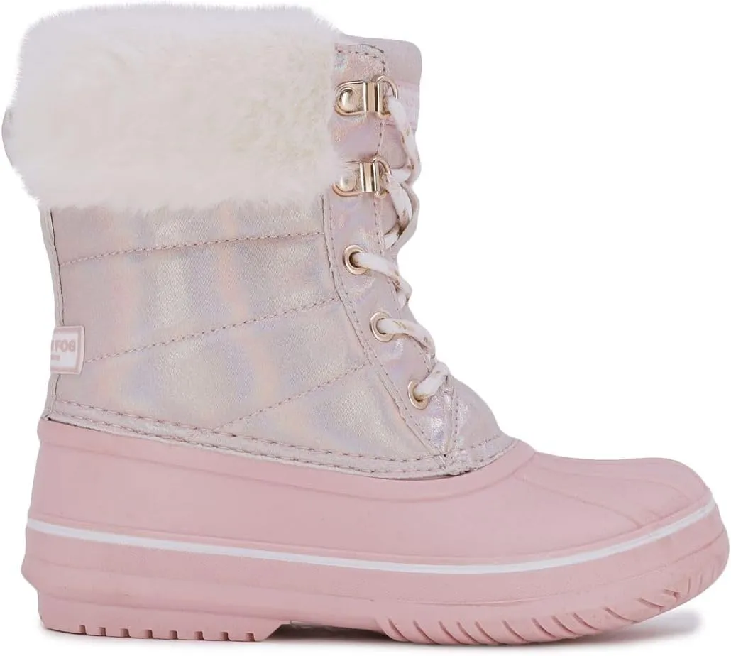 LONDON FOG Girls Bell Court Cold Weather Warm Lined Snow Boot