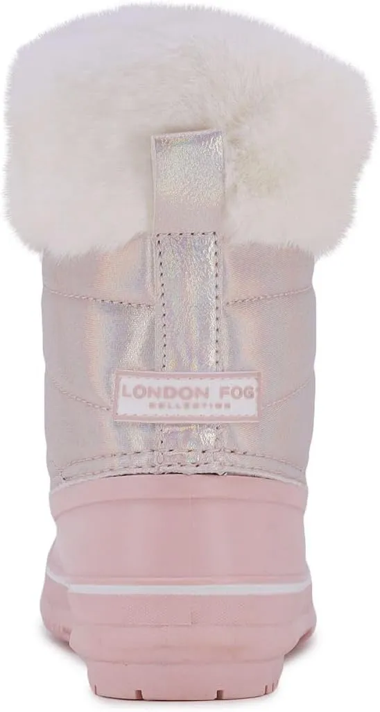 LONDON FOG Girls Bell Court Cold Weather Warm Lined Snow Boot