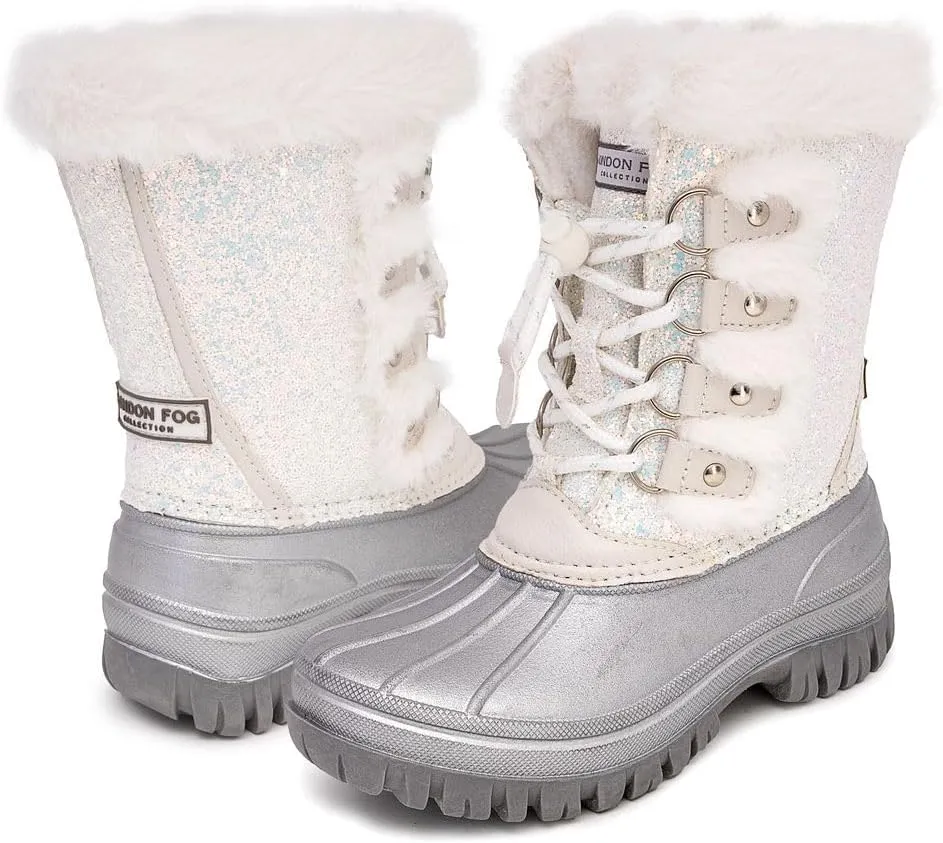 LONDON FOG Girls Youth and Toddler Icelyn Cold Weather Warm Lined Snow Boot girls boot in youth and toddler sizes