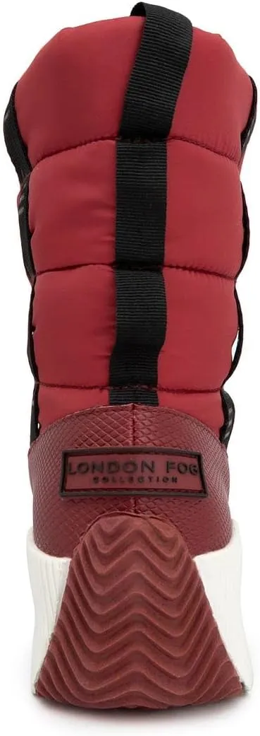 LONDON FOG Womens Chase Nylon Cold Weather Snow Boot Warm Lined Winter Boots