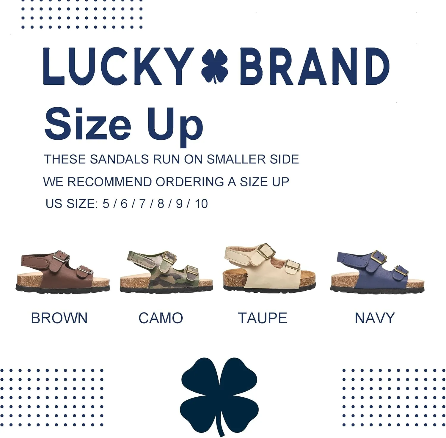 Lucky Brand Toddler Unisex Baby Boy Blanc Double Strap Casual Toddlers Sandals with Hook and Loop Closure (Toddlers)