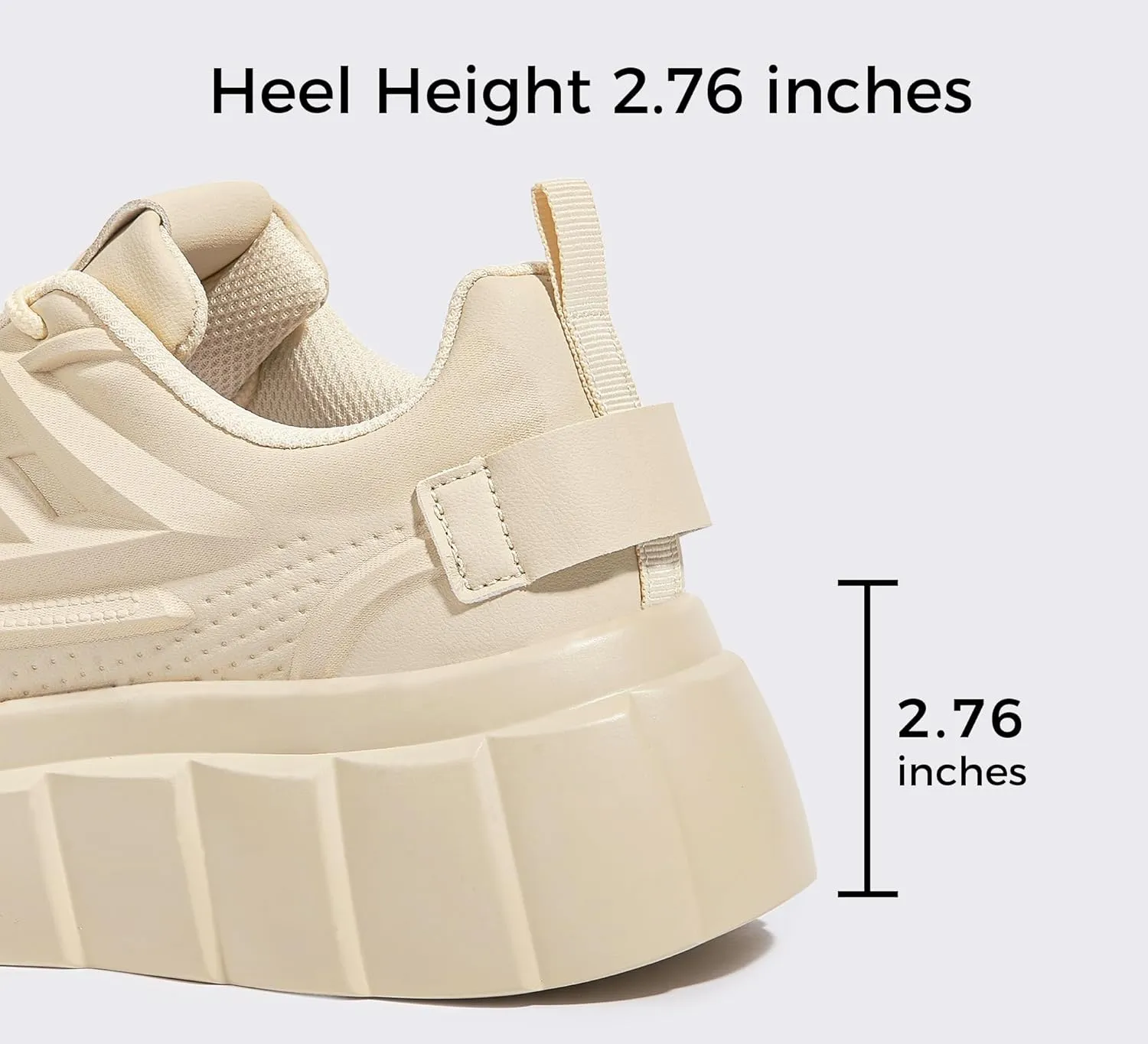 LUCKY STEP Women's Platform Fashion Sneakers Classic Tennis Faux Leather Low Top Casual Walking Shoes