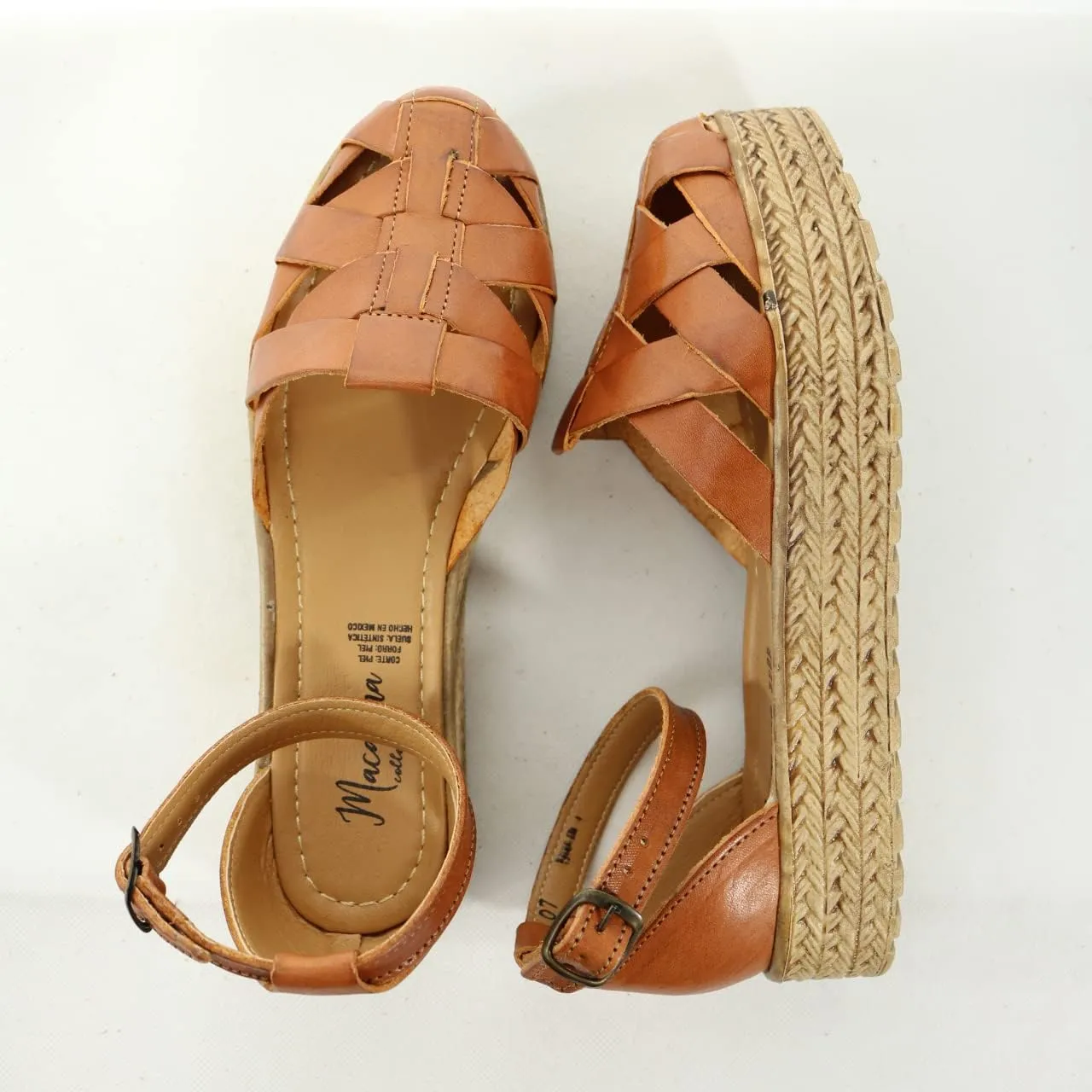 Macarena Collection Sandals women Huarache Sandal Colorful Leather Mexican Style 07