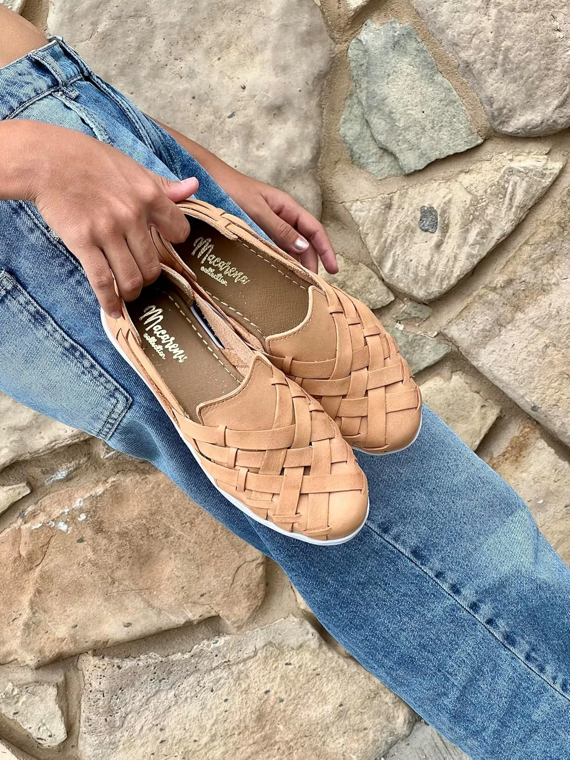 Macarena Collection Sandals women Huarache Sandal Colorful Leather Mexican Style Comfortable skin Model 2215