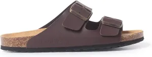 Marbella Two Strap Bio Sandals for Women - Sustainable, Eco Friendly, Vegan Leather Sandals. Recycled Upper, Comfy Insole, Cork Midsole, EVA Sole. Made in Spain