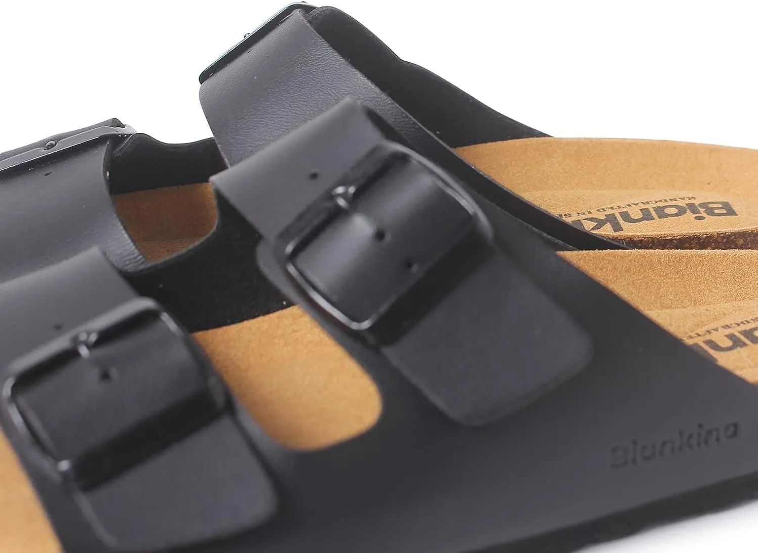 Marbella Two Strap Bio Sandals for Women - Sustainable, Eco Friendly, Vegan Leather Sandals. Recycled Upper, Comfy Insole, Cork Midsole, EVA Sole. Made in Spain
