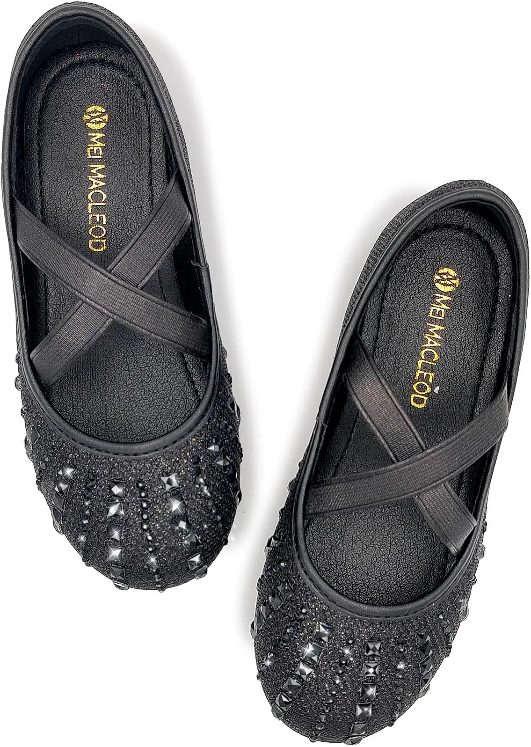 Mei MACLEOD Girl's Mary Jane Shoes Ballerina Shoes, Princess Dress Shoes for Party Wedding