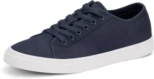 Men's Black Classic Low Top Shoes Canvas Fashion Sneaker with Soft Insole Causal Dress Shoes for Men Comfortable Walking Shoes