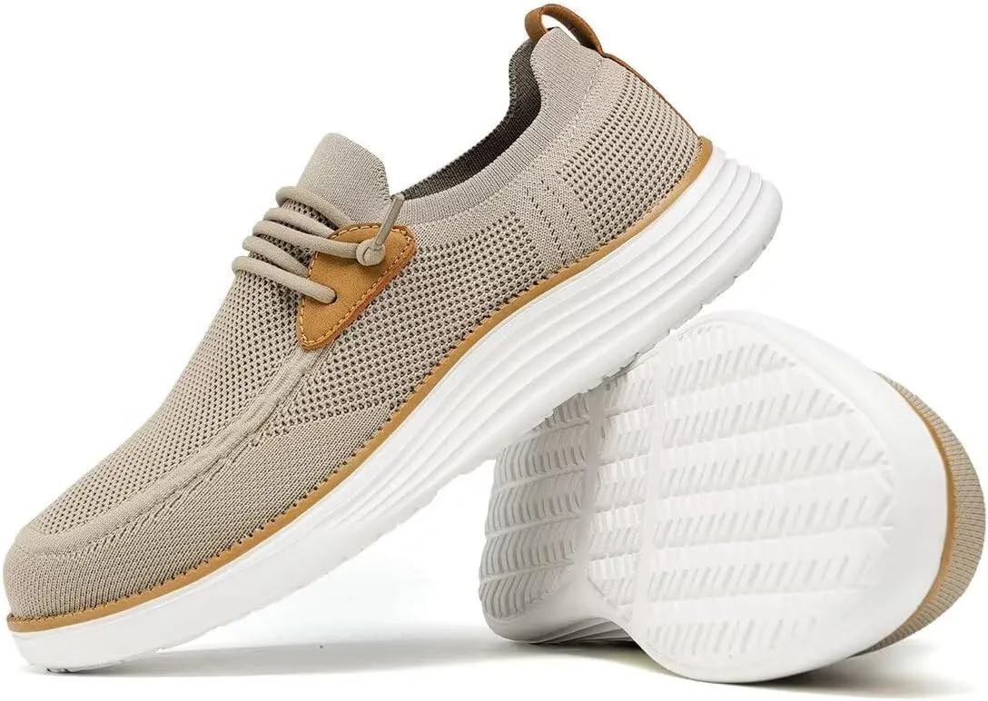 Mens Casual Loafers Shoes Slip On Fashion Walking Dress Sneakers Business Oxfords Work Lightweight Soft Sole
