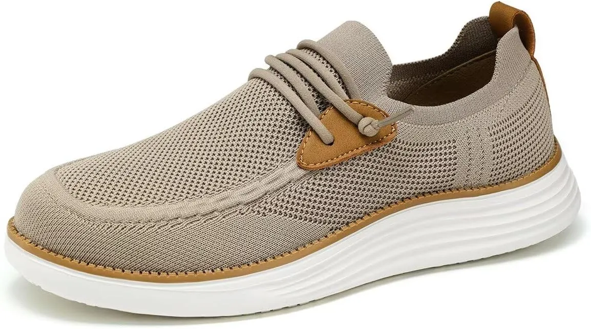 Mens Casual Loafers Shoes Slip On Fashion Walking Dress Sneakers Business Oxfords Work Lightweight Soft Sole