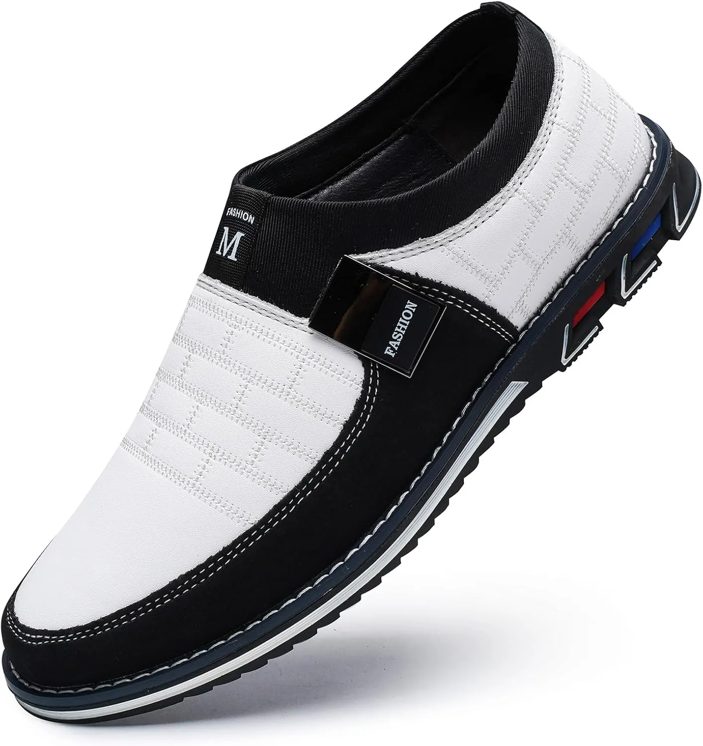Men's Loafers Casual Slip On Shoes Soft Dress Loafers for Men Leather Comfort Lightweight Driving Travel Walking Shoes for Adult Male