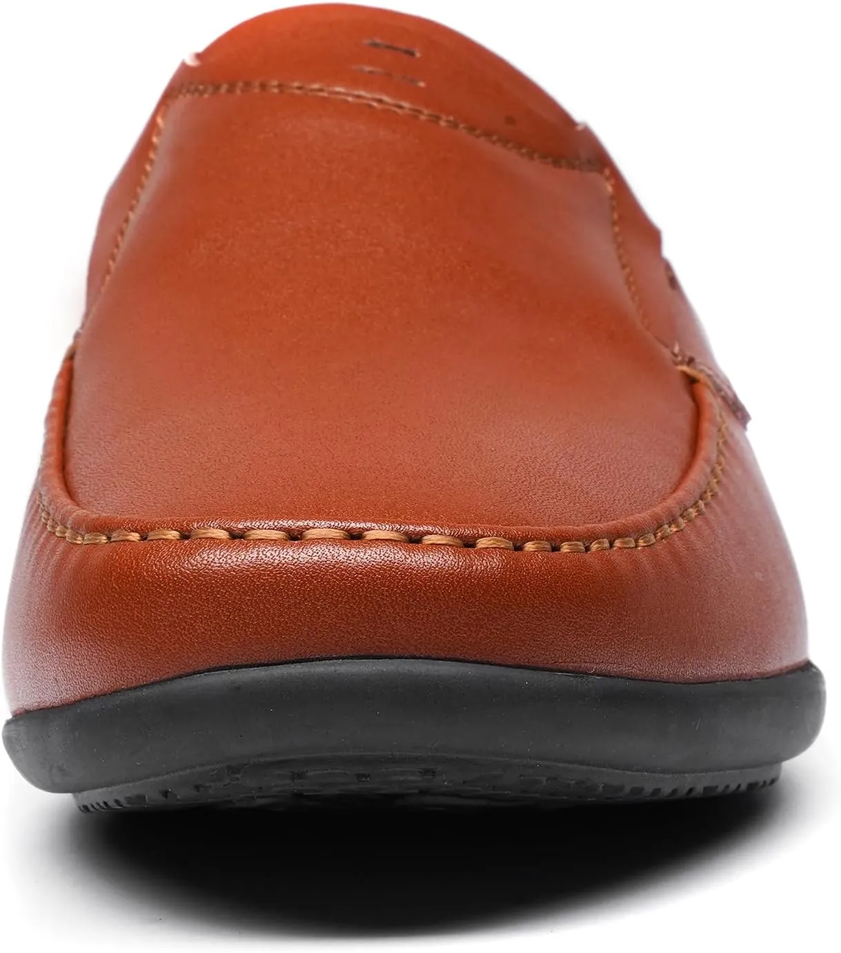 Men's Slip-on Loafers, Handmade Leather Slippers, Breathable, Comfortable, Soft, Hand-Sewn Heelless Casual Shoes Men