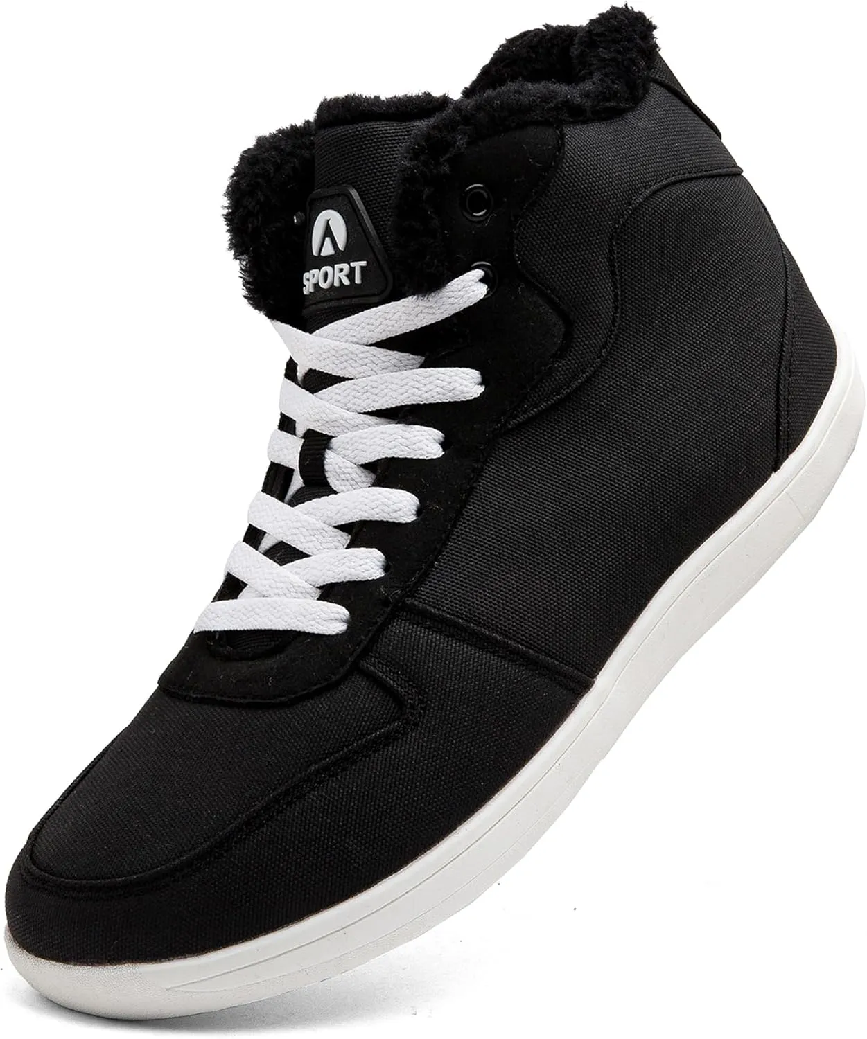 Men's Snow Ankle Boots - Fur Lined Winter Warm Anti-Slip Water Resistant Booties - Outdoor Walking Boots 6.5-11.5US