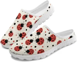 Mesh Flats Water Shoes for Women Slip On Barefoot Aque Shoes Womens Mules for Summer Quick Dry Casual Walking Flats