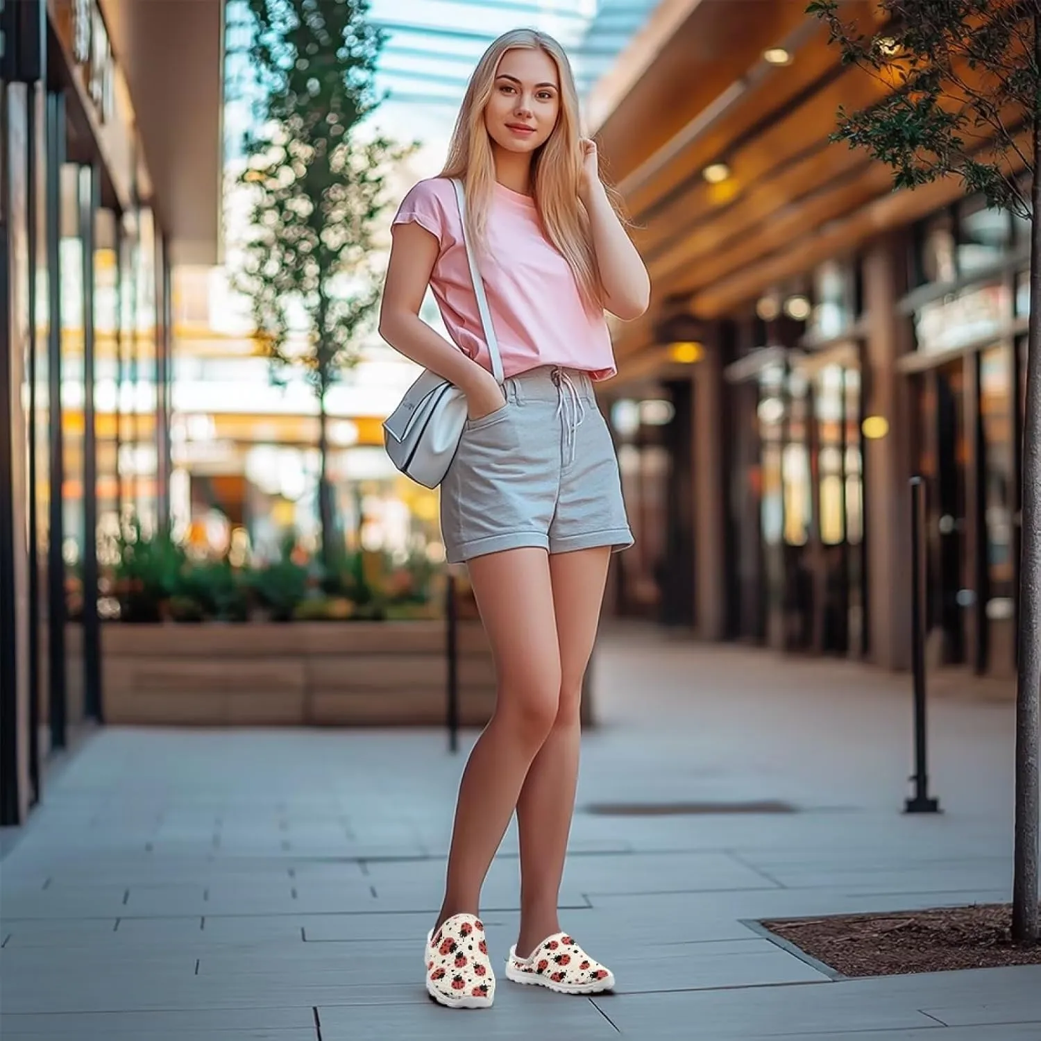 Mesh Flats Water Shoes for Women Slip On Barefoot Aque Shoes Womens Mules for Summer Quick Dry Casual Walking Flats