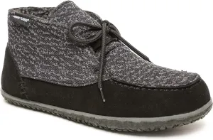 Minnetonka Men’s Torrey Suede Chukka Boots - Handcrafted with Berber Lining, Removable Contoured Footbed, MinnTREAD Rubber Sole with Rice Husk, and Suede Upper - Indoor and Outdoor Use,Black,11 M