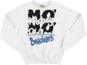 MO Money MO Sneakers Unisex Unisex Crew Neck Sweatshirt Match 5s Retro White Medium