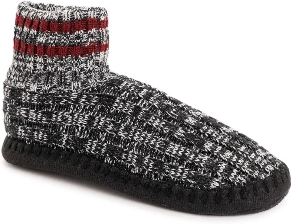 MUK LUKS Men's Cuff Bootie Slipper