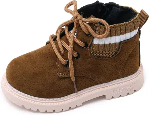 myppgg Toddler Boys Girls Short Boots Kids Outdoor Waterproof Hiking Ankle Booties Non-Slip Baby Snow Boots