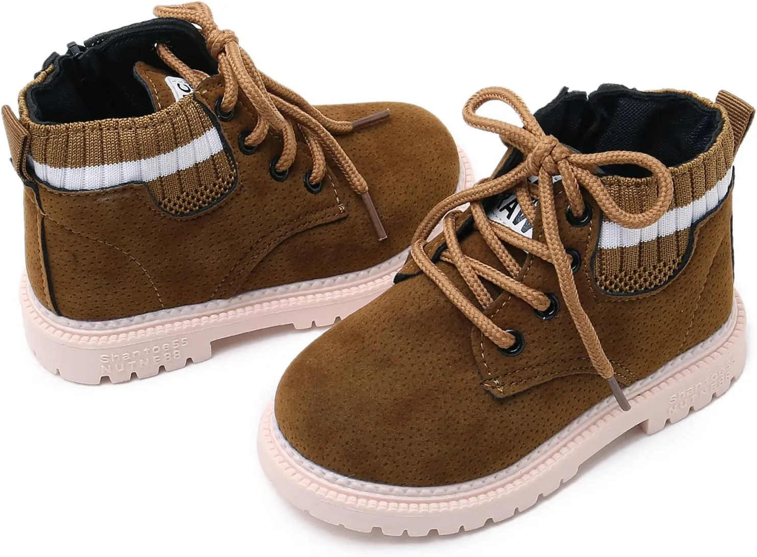 myppgg Toddler Boys Girls Short Boots Kids Outdoor Waterproof Hiking Ankle Booties Non-Slip Baby Snow Boots