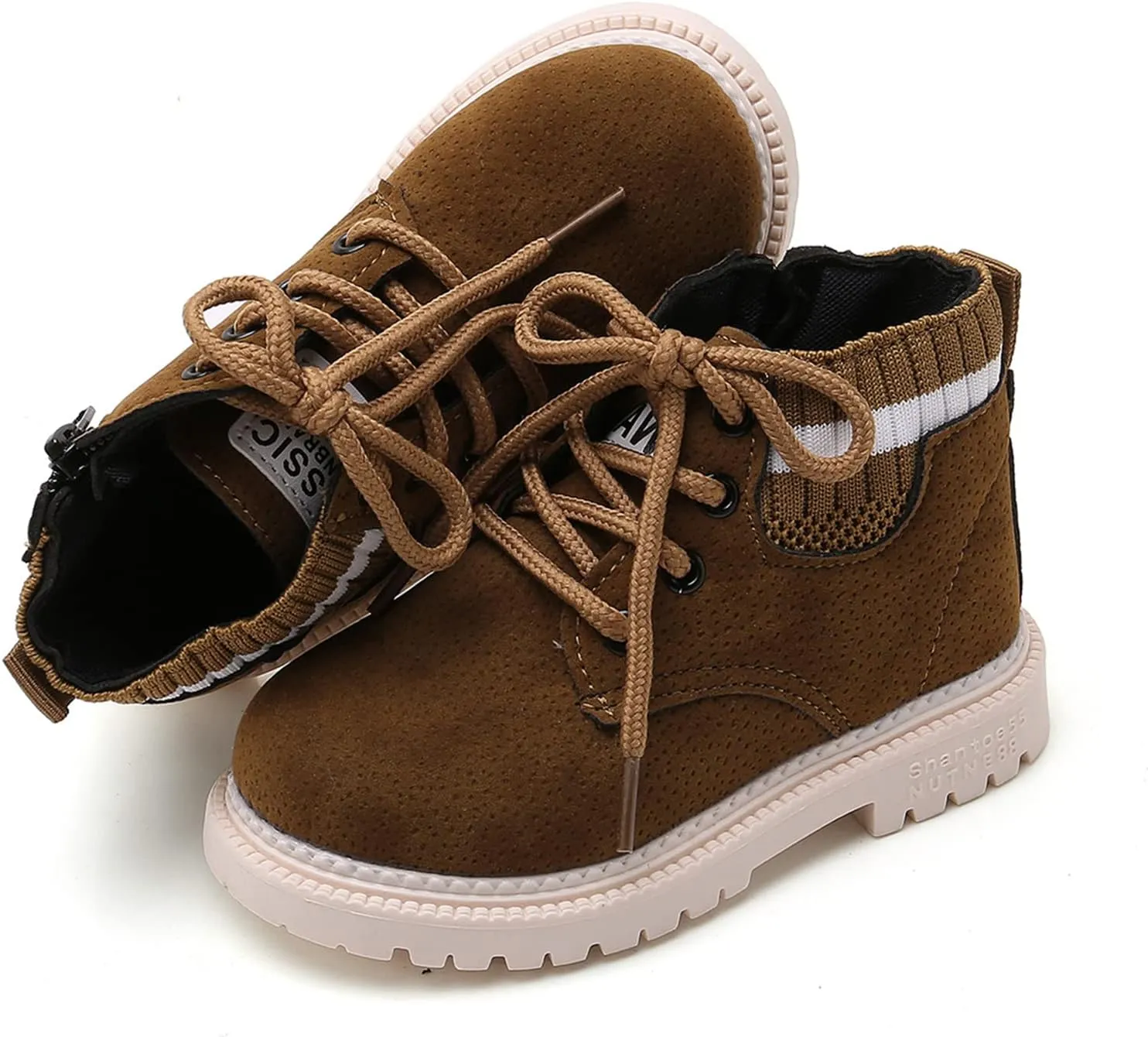 myppgg Toddler Boys Girls Short Boots Kids Outdoor Waterproof Hiking Ankle Booties Non-Slip Baby Snow Boots
