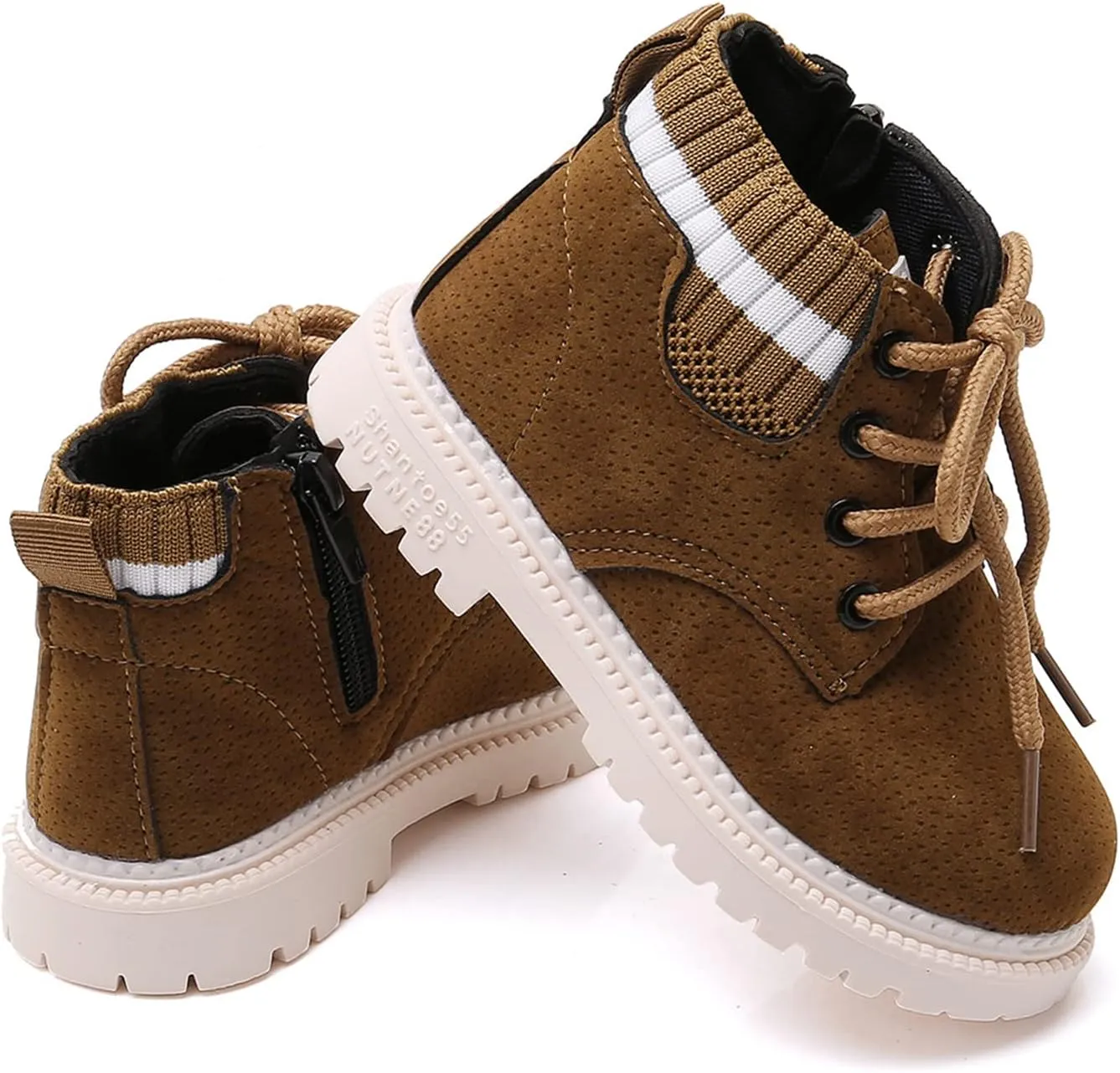 myppgg Toddler Boys Girls Short Boots Kids Outdoor Waterproof Hiking Ankle Booties Non-Slip Baby Snow Boots