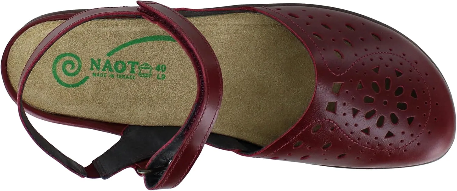 NAOT Footwear Women's Arataki Closed Toe Slingback with Cork Footbed and Arch Comfort and Support – Slip Resistant - Lightweight and Perfect for Travel- Removable Footbed