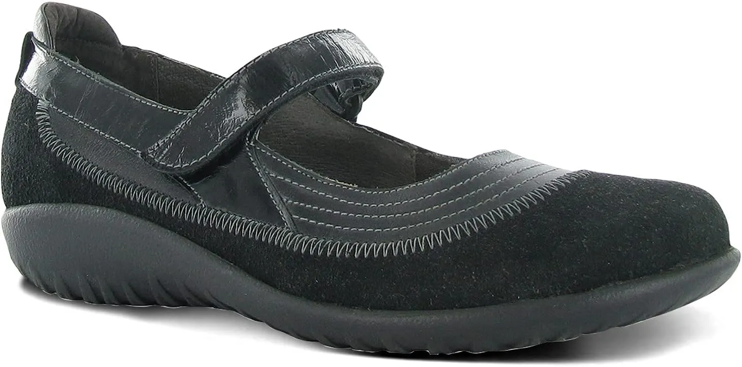 NAOT Footwear Women's Kirei Maryjane with Cork Footbed and Arch Comfort and Support - Lightweight and Perfect for Travel- Removable Footbed