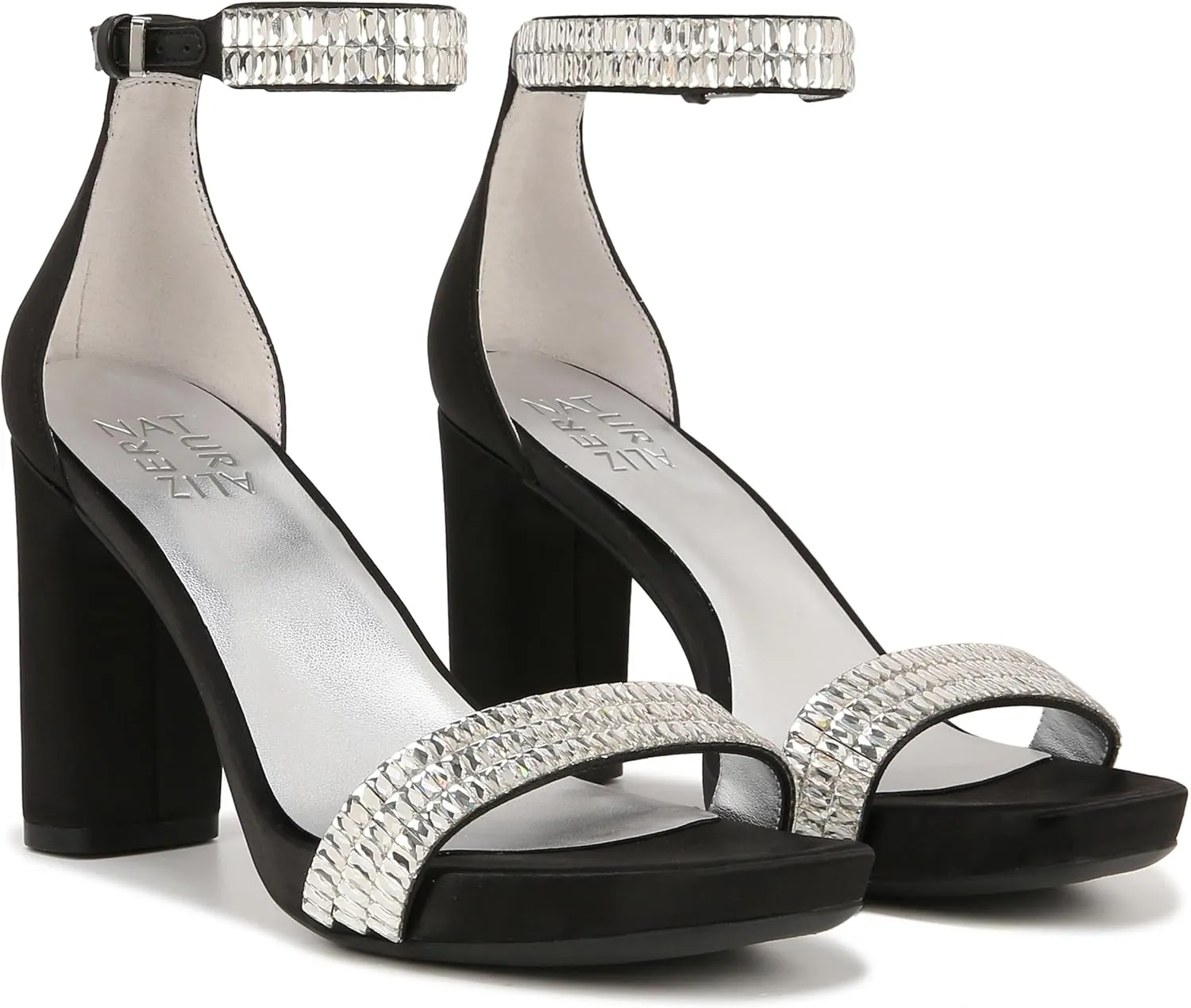 Naturalizer Women's Joy-Sparkle Jeweled Block Heel Dress Sandal