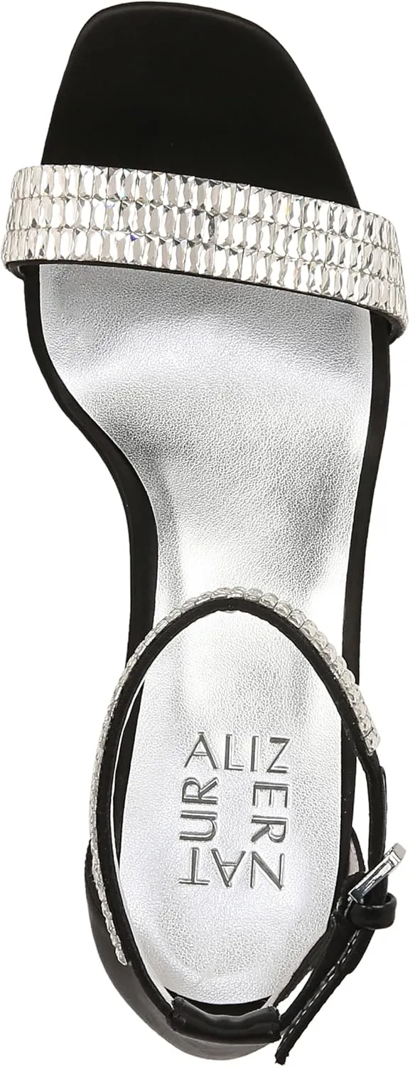 Naturalizer Women's Joy-Sparkle Jeweled Block Heel Dress Sandal