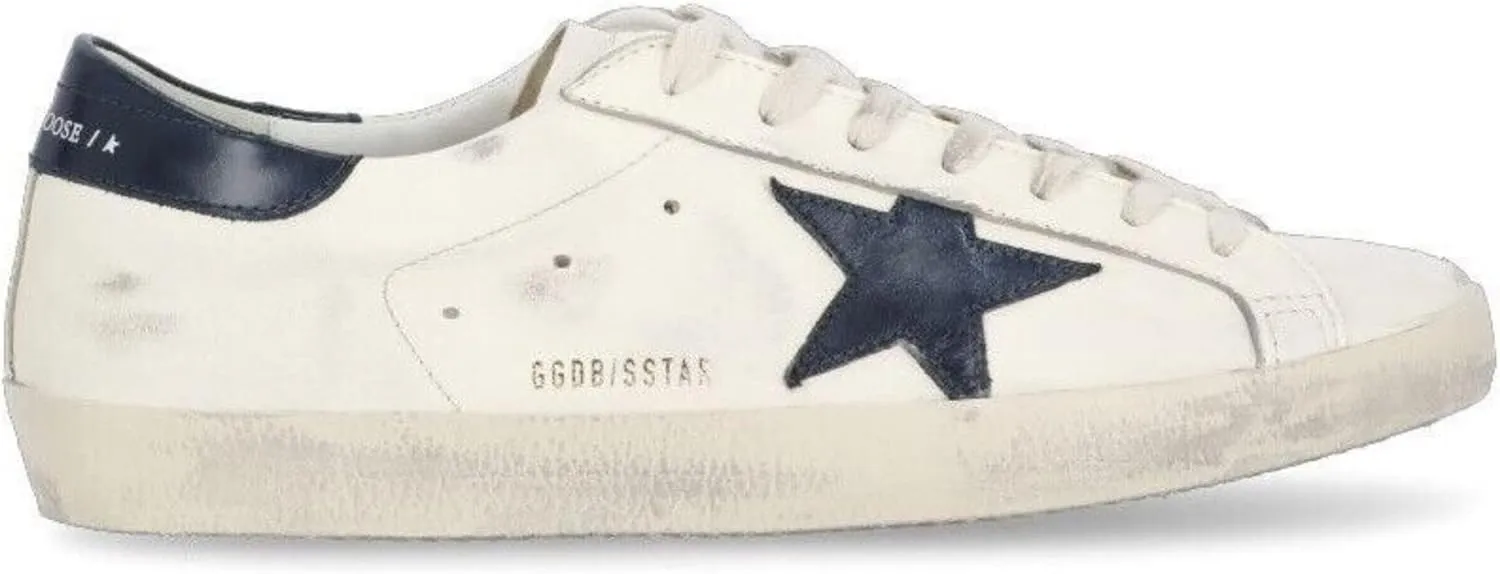 nesho Men's Casual Sports Sneakers Non-Slip Retro Super Star Leather Shoes