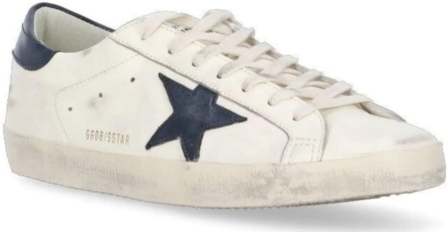 nesho Men's Casual Sports Sneakers Non-Slip Retro Super Star Leather Shoes
