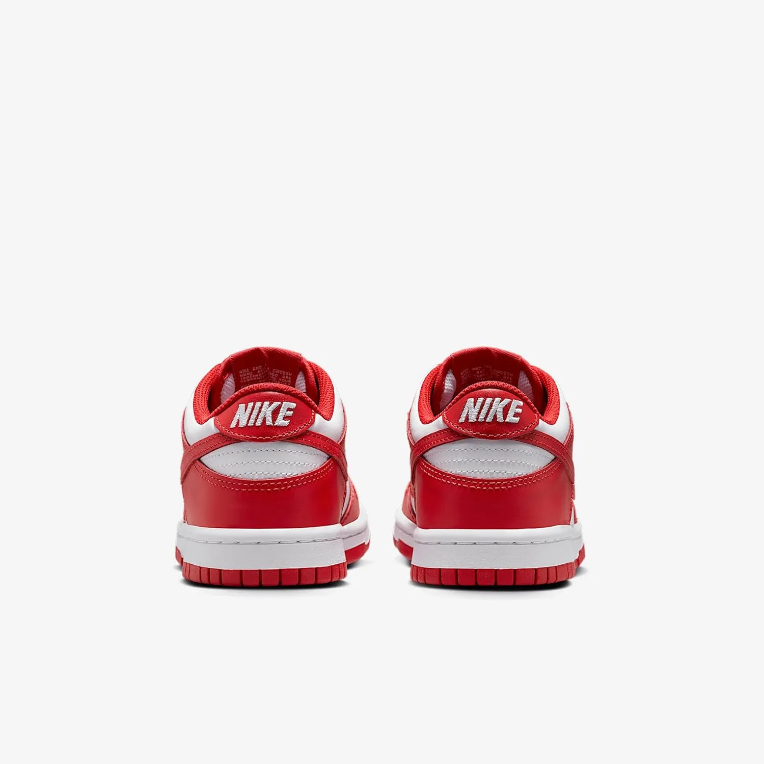 Nike Dunk Low Big Kids' Shoes (FB9109-119, White/University Red)