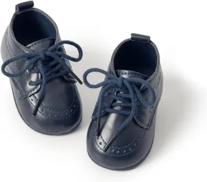 ohsofy Infant Baby Boy Oxford Shoes PU Leather Loafers Rubber and Soft Sole Wedding Dress Shoes Toddler Girl Baby Walking Shoes