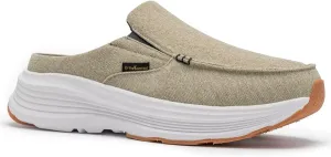 OrthoComfoot Men's Orthopedic Slip-On Loafers Walking Shoes: Casual Comfortable Arch Support Slippers for Plantar Fasciitis, Soft Canvas Orthotic Shoes for Foot and Heel Pain Relief