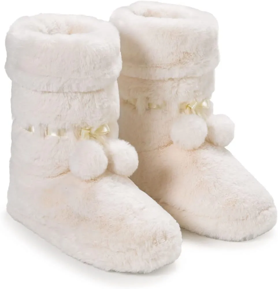 PajamaGram Women's Slipper Boots - Bootie Slippers for Women