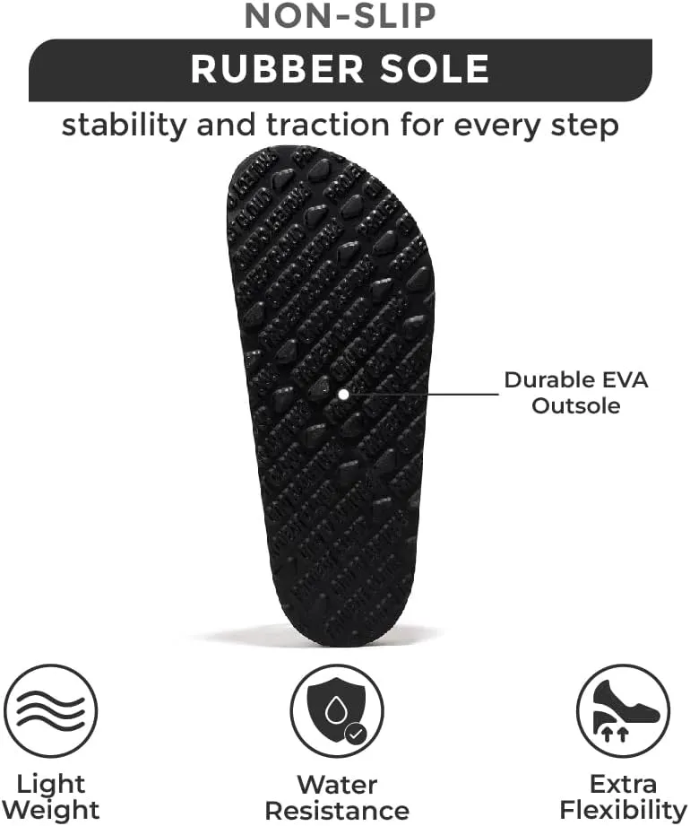 Project Cloud Genuine Leather Flat Sandals Women Beach Essentials Womens Sandals Memory Foam Vacation Essentials Slides for Women Footwear (Venita)