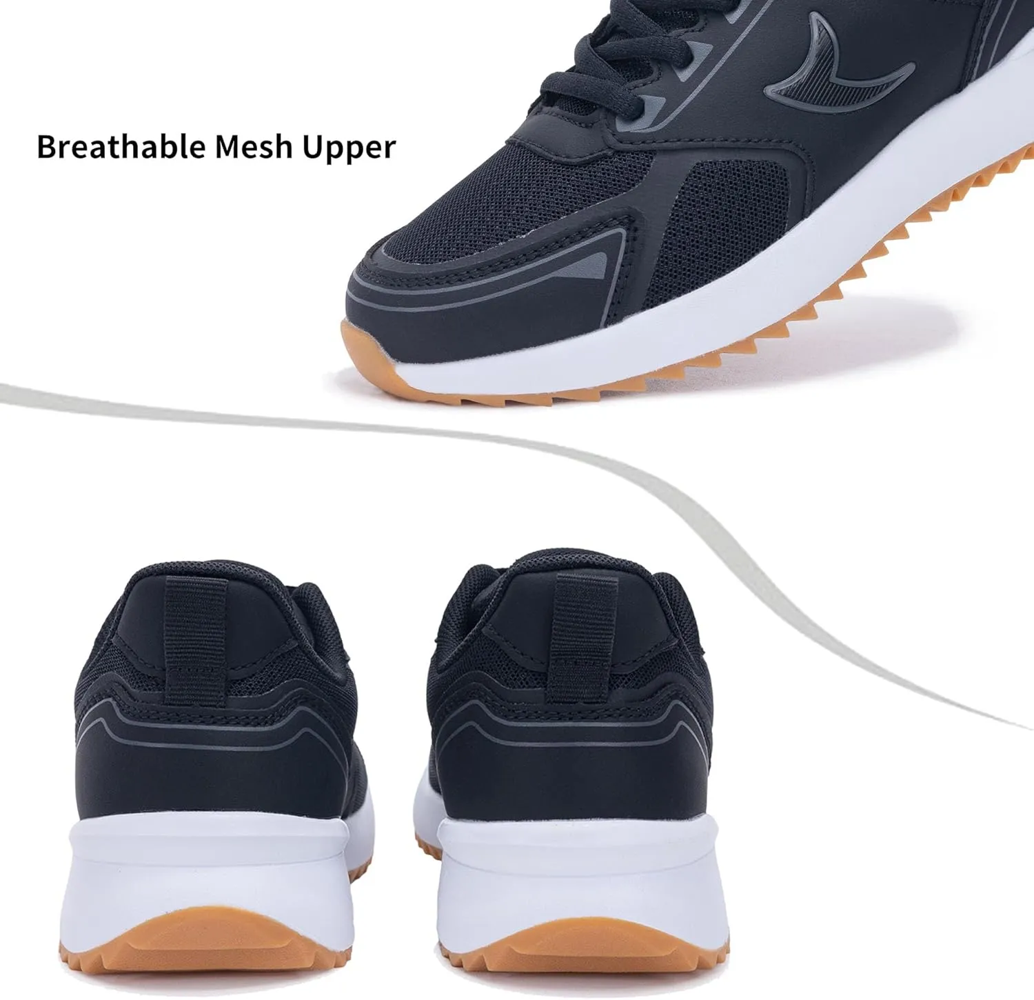 Quseek Classic Sneakers for Women Trendy Retro Fashion Skate Shoes Lace-up Gum Sole Simple Casual Gym Walking Shopping Shoe