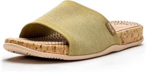 Revs - Maree - Reflexology Massage & Acupressure Sandals, With a Knit Upper. Relieve Plantar Fasciitis, Help Joint Pain, Improve Energy. Shock Absorbing Sole & Arch Support.