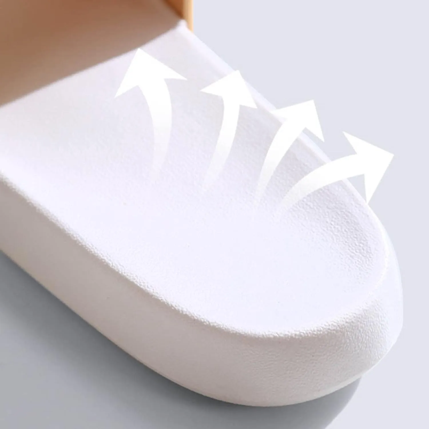 Roorsily Men's Bathroom Slippers Comfort Recovery Pillow Slippers Soft Summer Beach Shoes Soft Flat Soled Slippers