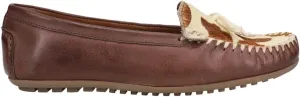 ROPER Womens Lilly Leopard Moccasins Flats Casual - Brown