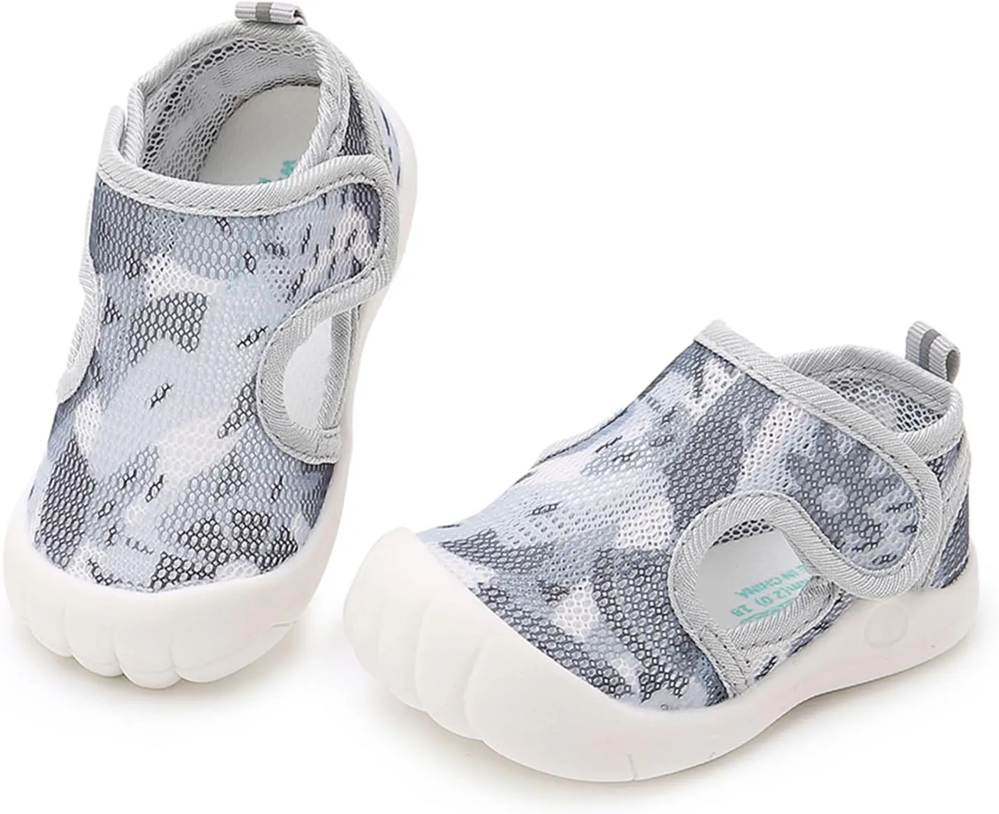 RVROVIC Boys Girls Athletic Sports Sandals Open-Toe Breathable Rubber Sole Beach Water Shoes for Toddler