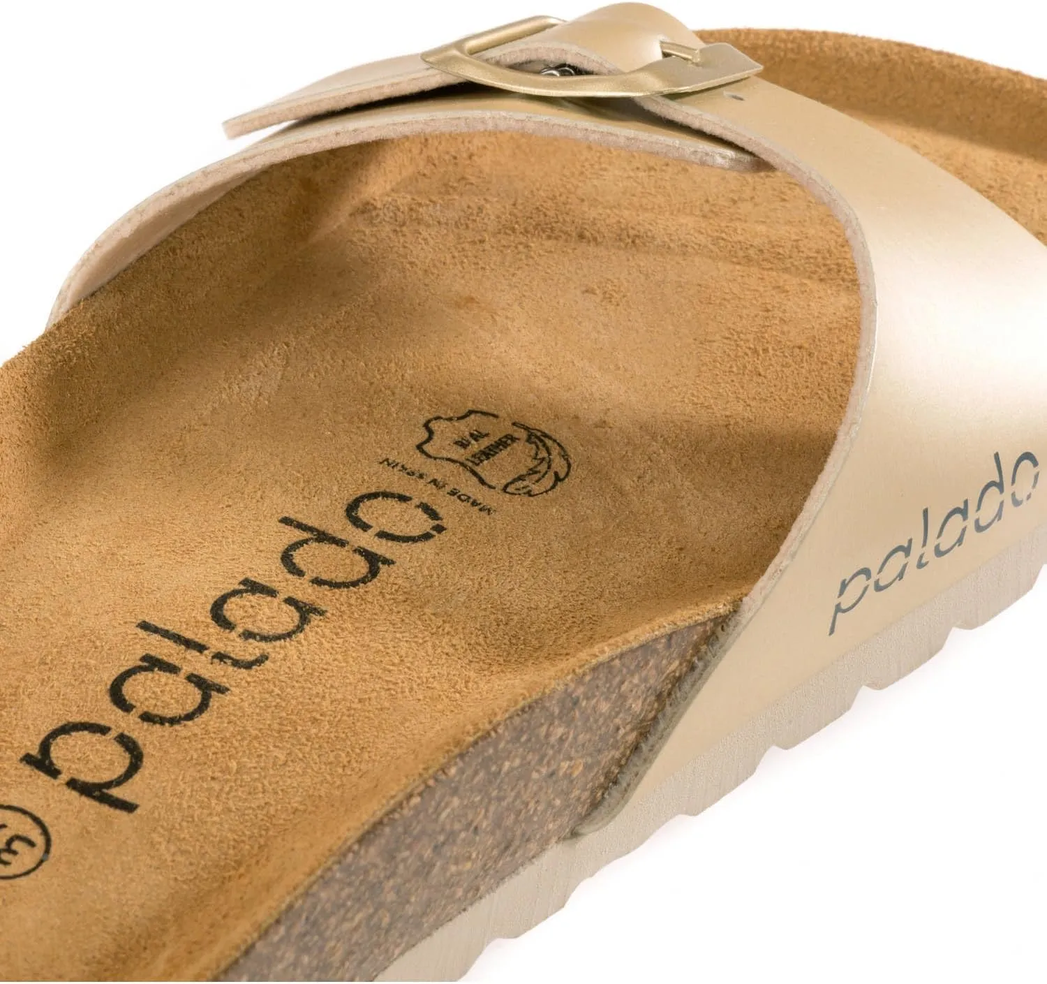 Samos Women's Mules - Shoes with Adjustable Straps - Outdoor & Slippers with Sole Made of Finest Suede - Sandals with Natural Cork Footbed