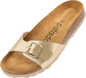 Samos Women's Mules - Shoes with Adjustable Straps - Outdoor & Slippers with Sole Made of Finest Suede - Sandals with Natural Cork Footbed