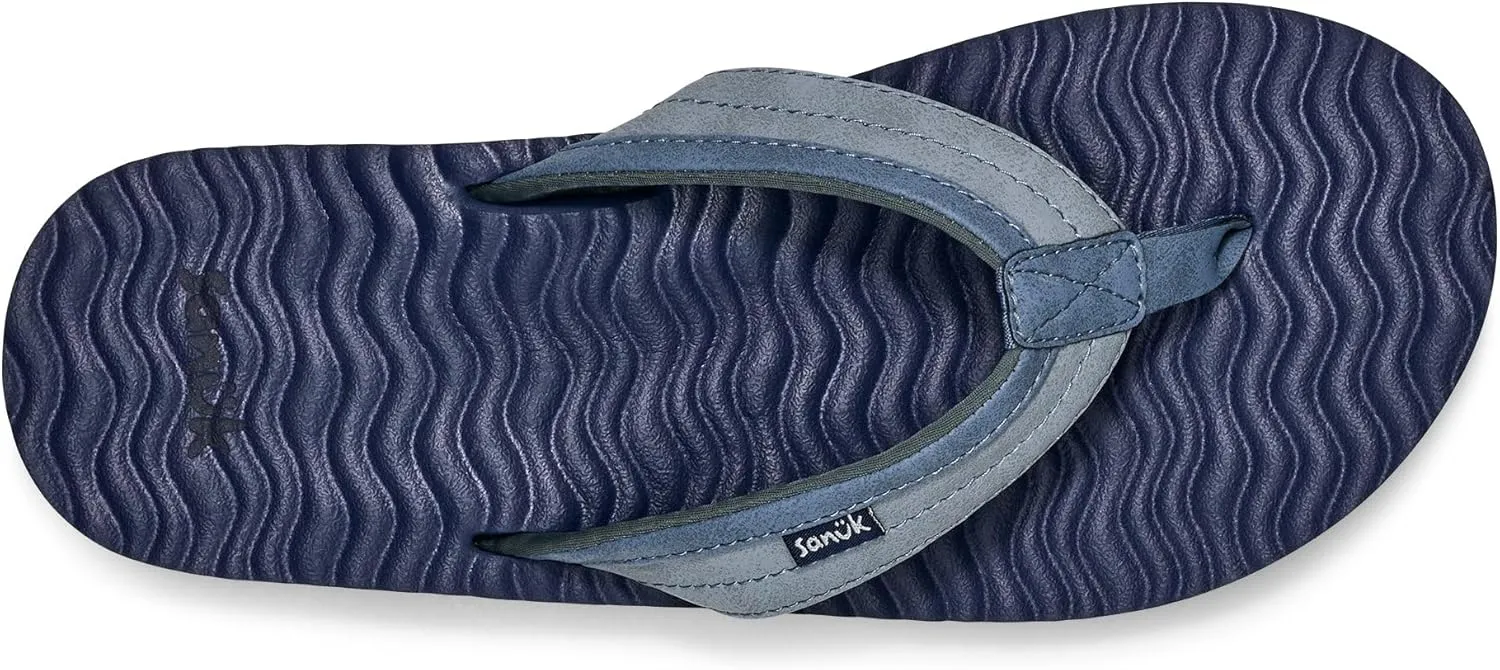 Sanuk Mens Ziggy Plush | Flip Flops for Men | Mens Sandals | Beach Sandals | Supportive & Lightweight | Comfort Footbed