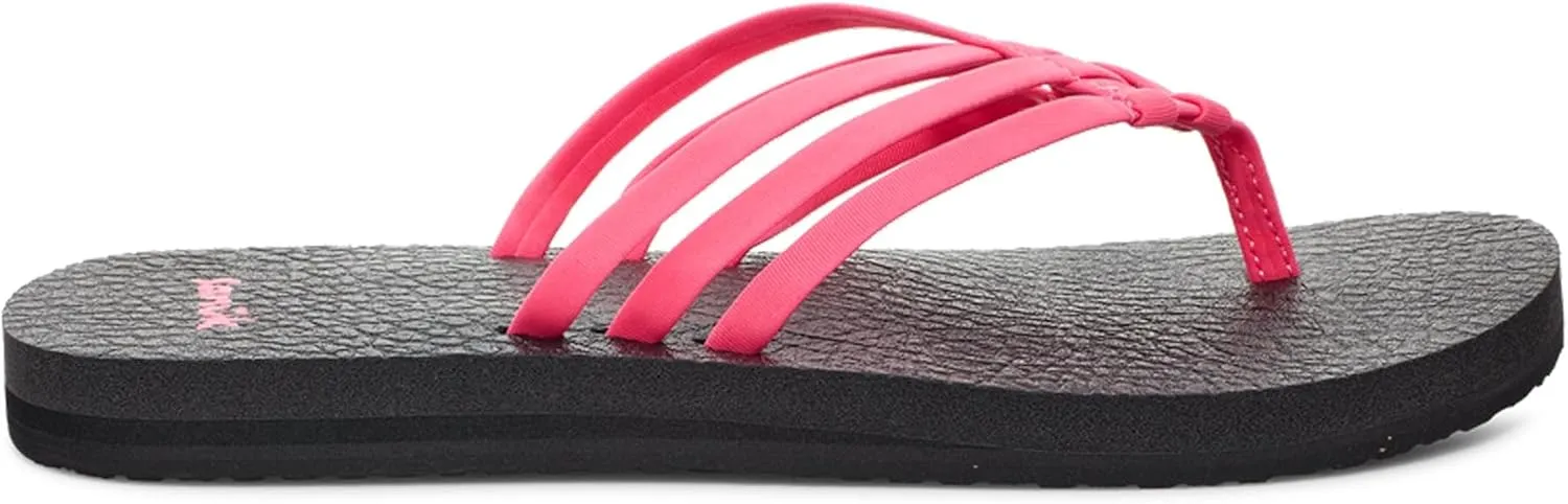 Sanuk Women's Yoga Sandy | Flip Flops for Women | Yoga Sandals For Women | Memory Foam Footbed
