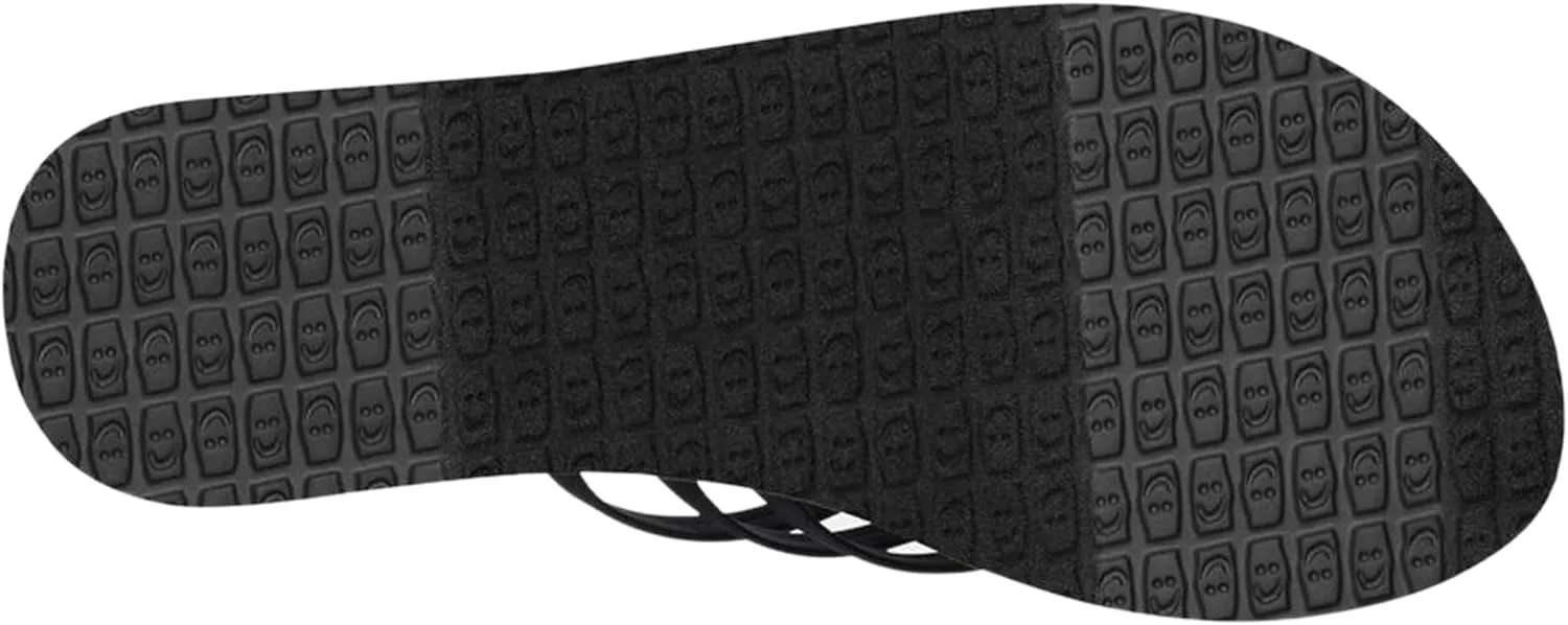 Sanuk Women's Yoga Sandy | Flip Flops for Women | Yoga Sandals For Women | Memory Foam Footbed