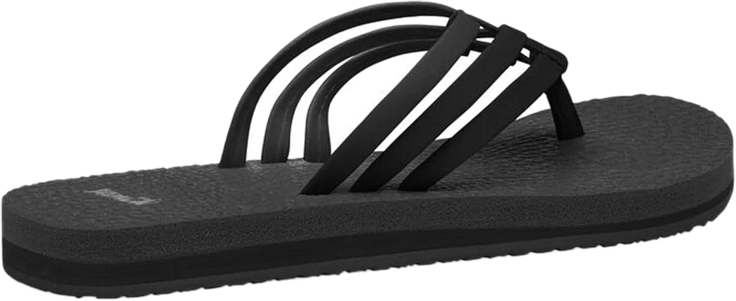Sanuk Women's Yoga Sandy | Flip Flops for Women | Yoga Sandals For Women | Memory Foam Footbed