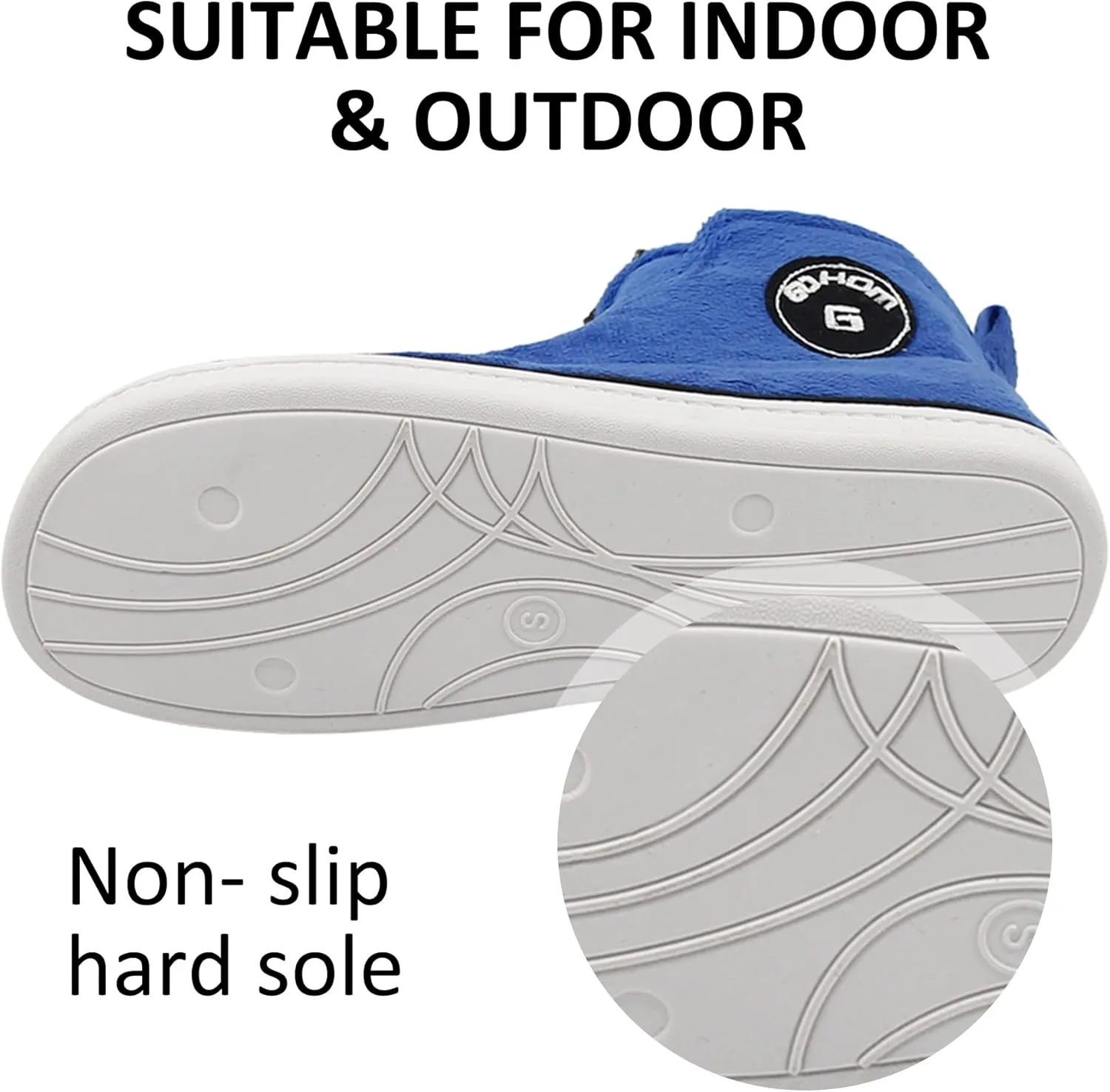 Sneaker Slippers for Women Fashion Indoor House Slipper Boots, Women's Super Soft Warm High Top Plush House Shoes for Women Slippers