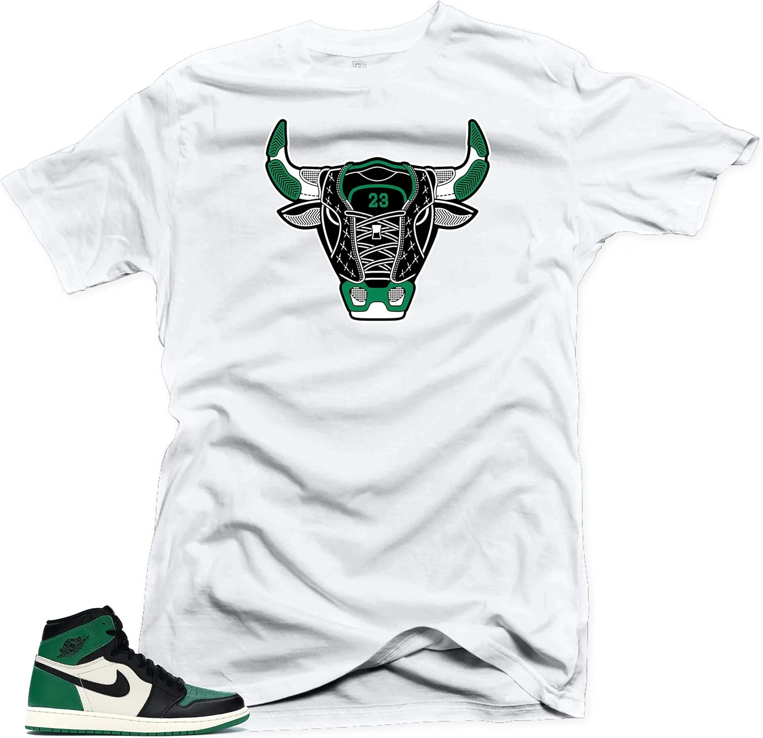 SNELOS Shirt to Match Jordan Retro 1 Pine Green 2020 Match Sneaker tee